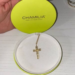 Dainty real 14k all gold necklace